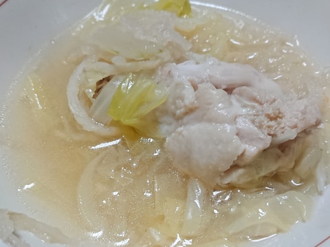 手羽元と切り干し大根キャベツのスープ